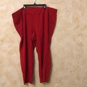 Plus size red legging
